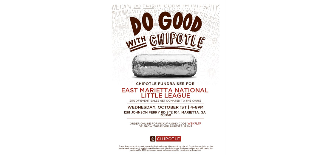 EM Spirit Night on Wednesday, 10/1