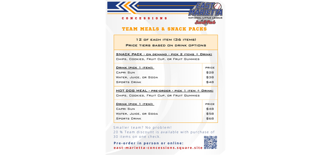 TEAM SNACK PACKS STARTING AT $28