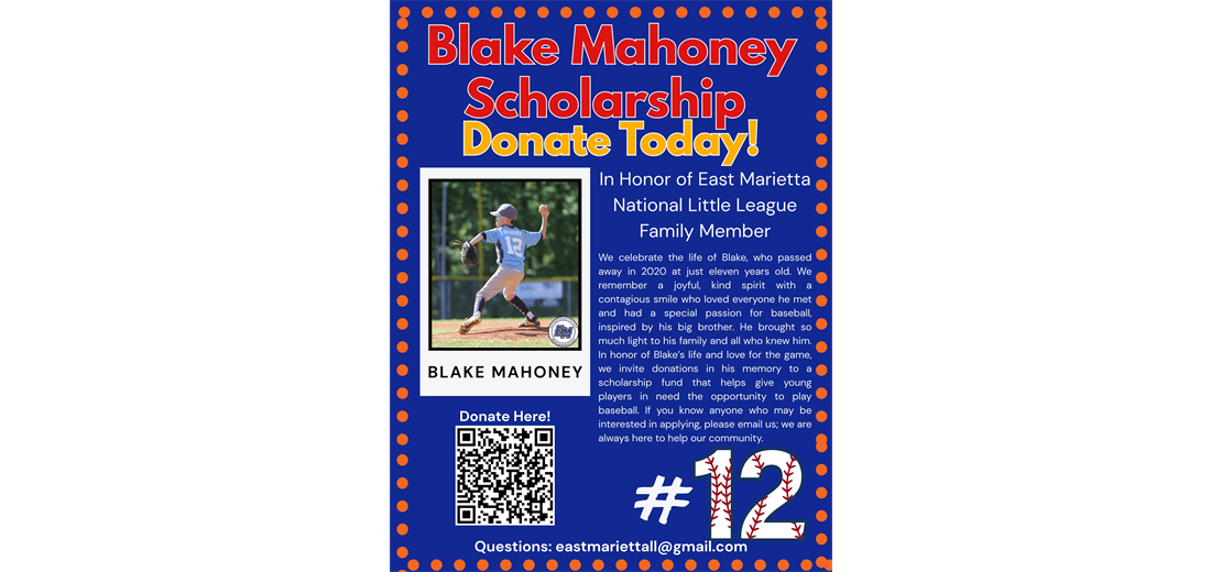 The Blake Mahoney Scholarship